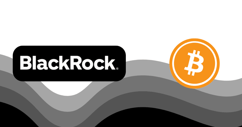 BlackRock and Bitcoin logos symbolizing institutional adoption of cryptocurrency